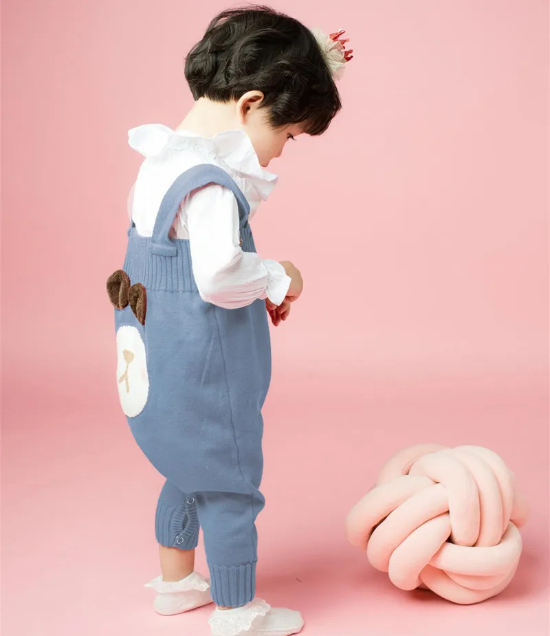 Новинка 2019 года сезон осень-зима детские вязаные комбинезоны для мальчиков