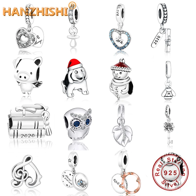 

Fits Original Europe Charms Bracelet 925 Sterling Silver Heart Charms Love Heart My Wife Always Pave Crystal Pendant Beads