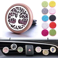 gold car aromatherapy diffuser lockets pendants essential oil diffuser perfume aroma diffuser necklace pendant car air freshener