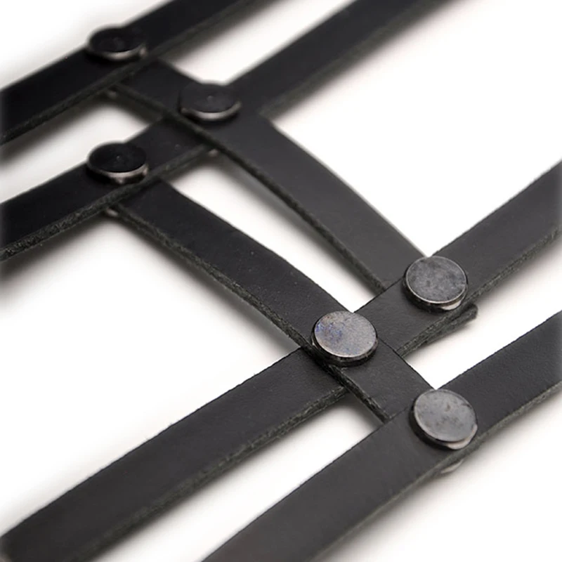 Женское Ожерелье D & из натуральной черной кожи ручной работы короткое ожерелье с