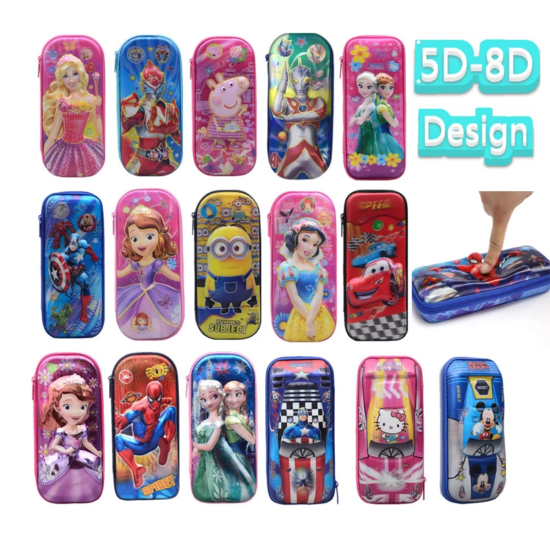 Kawaii Elsa карандаш «Принцесса» чехол для детей коробка для карандашей большой емкости канцелярские принадлежности Школьные принадлежности подарок