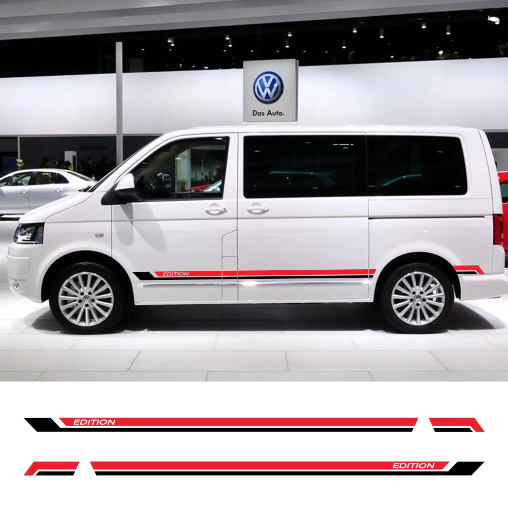 Наклейки на боковую дверь автомобиля для Volkswagen Multivan T5 T6 автомобильная виниловая