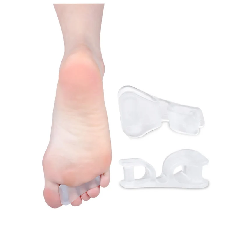 

4Pcs=2Pairs Silicone Gel Thumb Corrector Bunion Toe Protector Separator Foot Care Relief Pad Hallux Valgus Finger Straightener