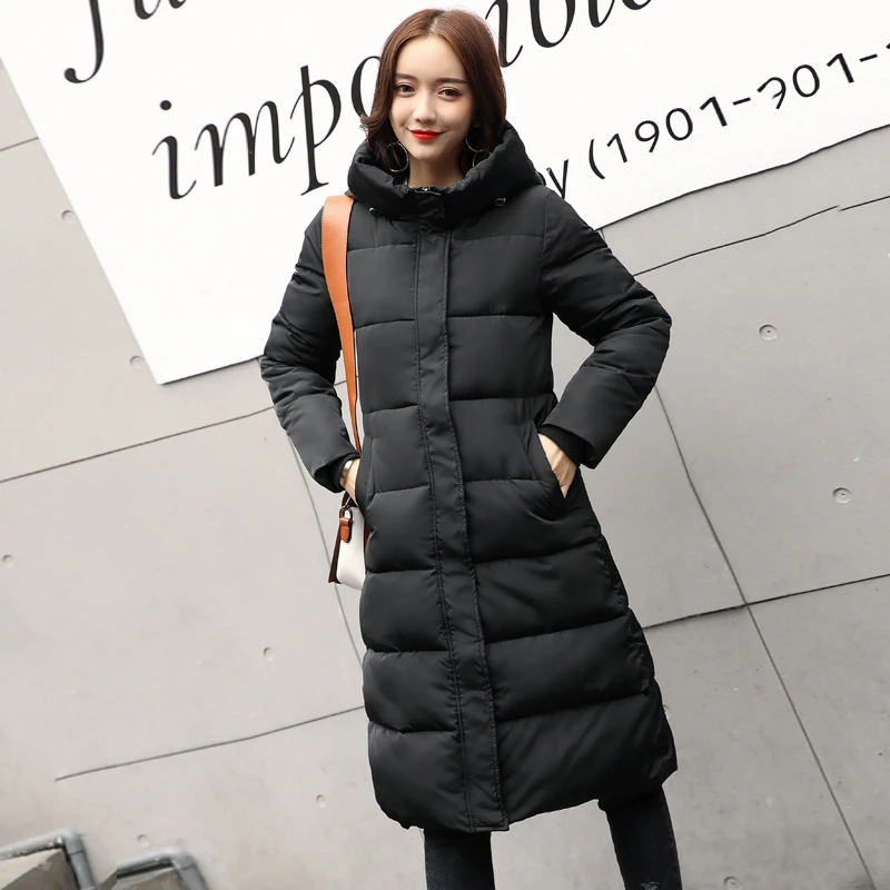 High Quality 2019 New Arrival Winter Jacket Women Hooded Cotton Padded Long Warm thicken Female Coats Parka Parkas Outwear