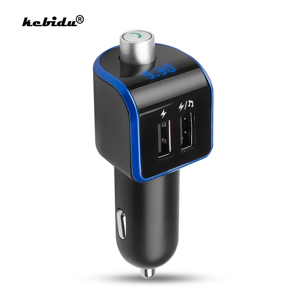 Bluetooth 5 0 3.1A Dual USB Зарядное устройство автомобильного комплекта громкой связи FM