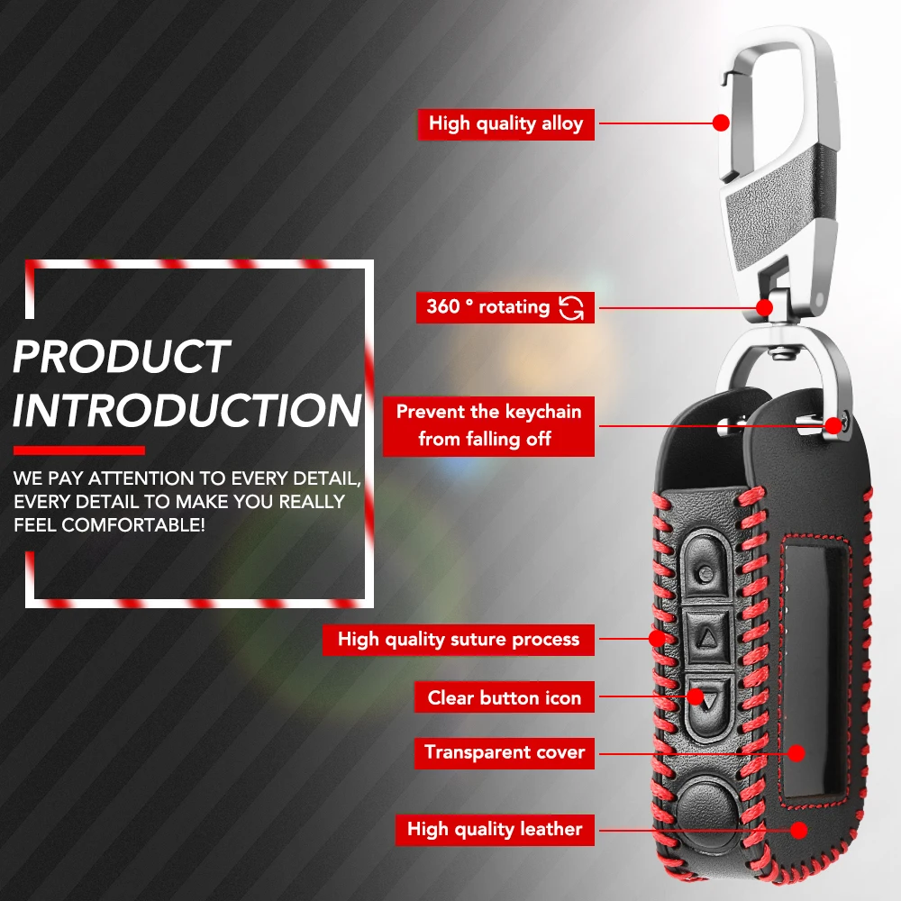 Чехол для автомобильного пульта дистанционного управления кожаный Starline A39 A36 A63 A93