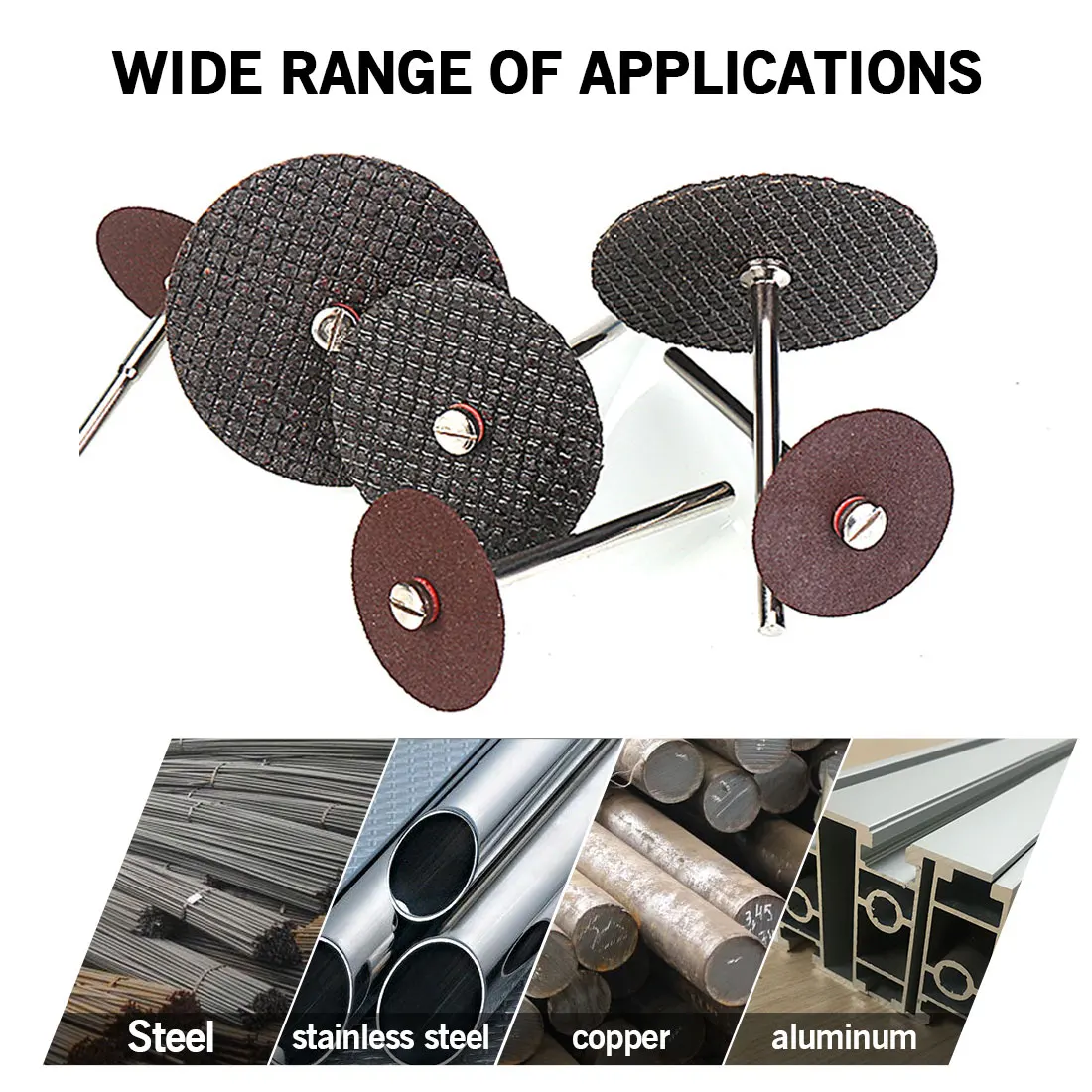 

50Pcs Dremel Accesories 32mm Abrasive Cutting Discs Cut Off Wheels Disc for Dremel Rotary Tools Electric Metal Wood Cutting Tool