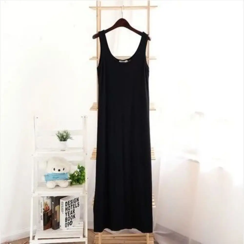 

summer dress casual woman dress U-neck fashion bottoming suspenders long women's dresses for women comfortable and soft