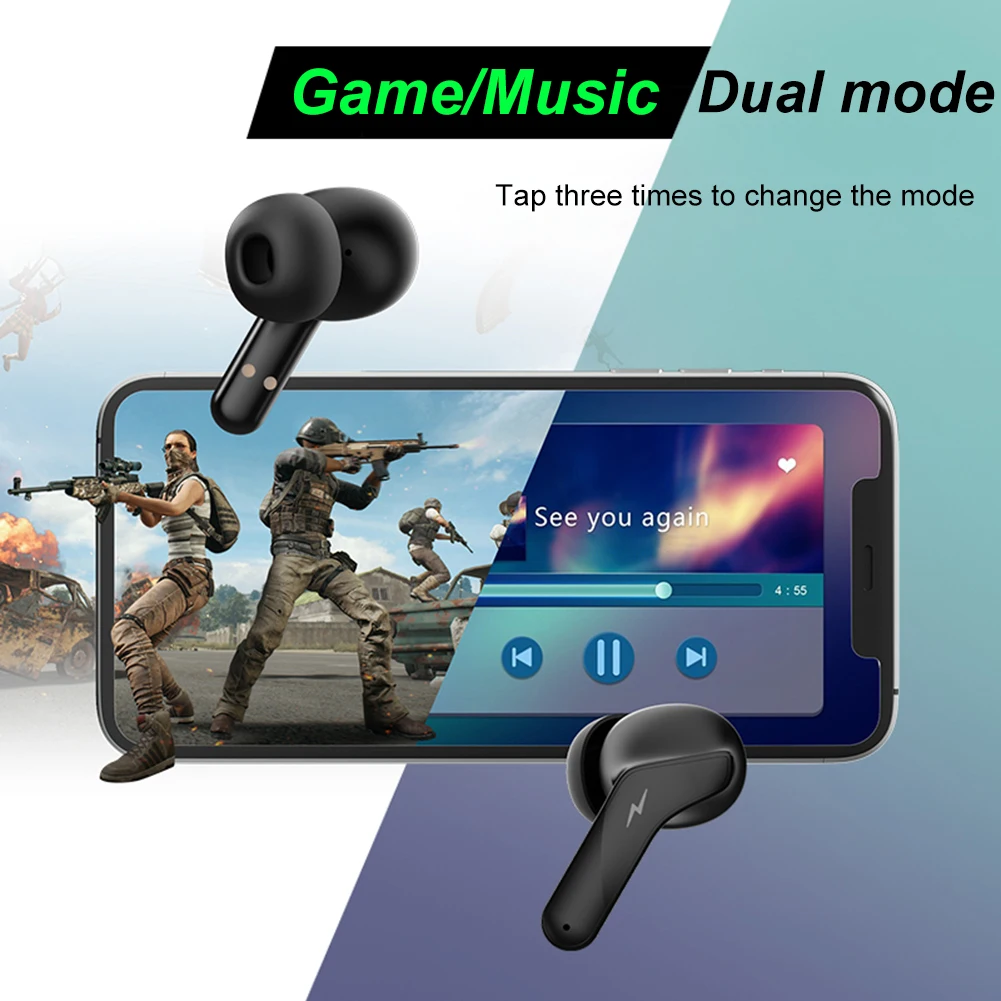 Wireless Headphone Earphones Gaming Waterproof Earbuds Digital Display Bluetooth-Compatible | Электроника
