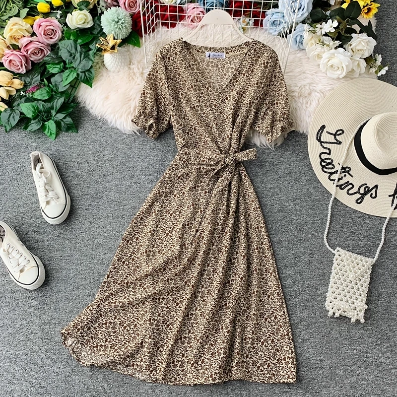 Винтажные элегантные женские платья весна лето женская одежда 2020 вечернее