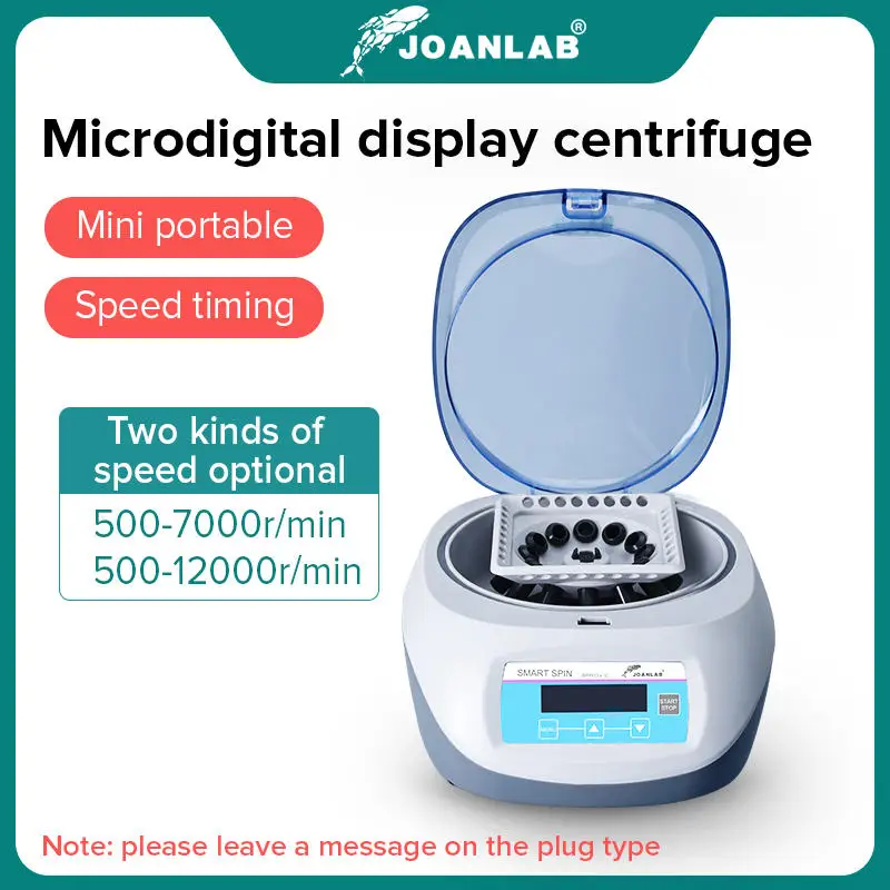 

Pcr Micro Centrifuge Machine Digital High-speed Prp Centrifuge Lab 7000rpm 12000rpm 0.2/0.5/1.5/2ml Centrifuge Tube 110v To 220v
