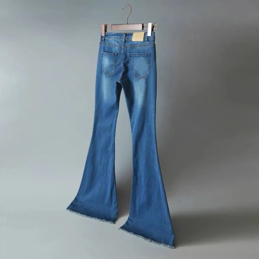 Women Jeans Pants Classic Leisure Hippie Loose Wide Leggings Skinny Autumn Denim All-match Pant Full-length Trendy Trousers