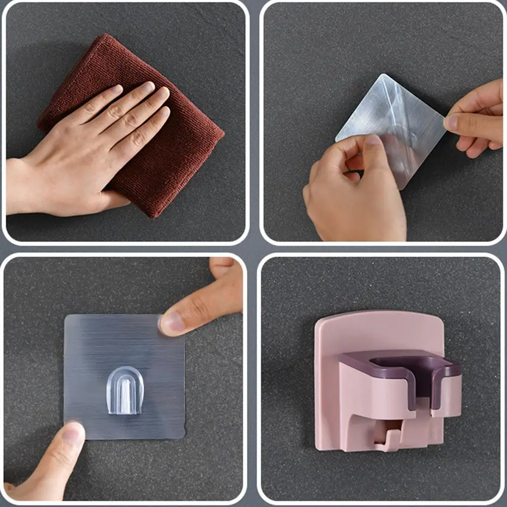 

ABS Bathroom Shelf Storage High Quality Wall-mounted Hairdryer Holder Organizer For Hairdryer Bedroom Hair Dryer Holder Rac M1Z4