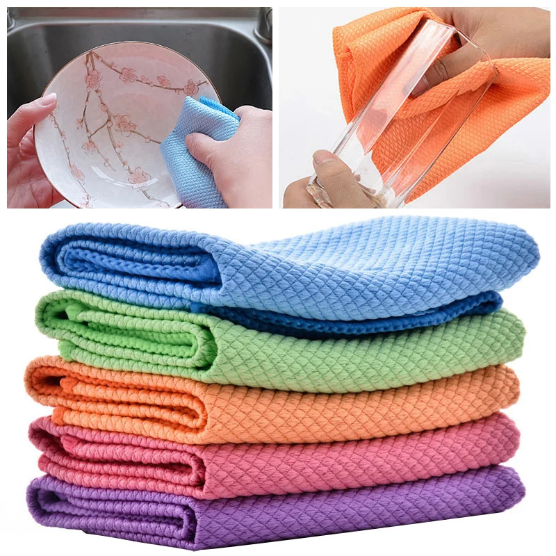 Модное мягкое полотенце из микрофибры рассасывающееся стекло тряпочка для