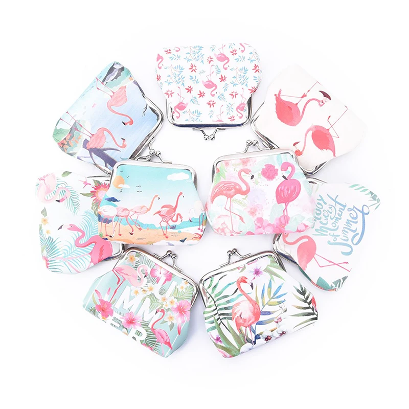1 шт. простой милый кошелек для мелочи с фламинго|Коробки и ящики хранения| |