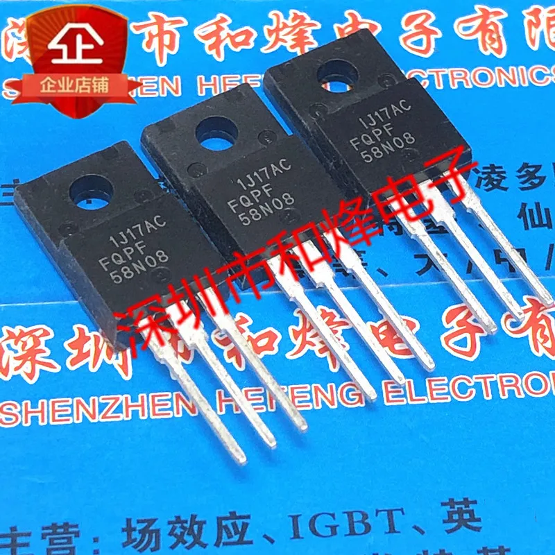 10 шт FQPF58N08 TO 220F 80V 35A 100% новый и оригинальный|Интегральные схемы| |