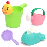 2021 new childrens soft water play bear duck toy boy and girl bathing suit baby watering can beach toys