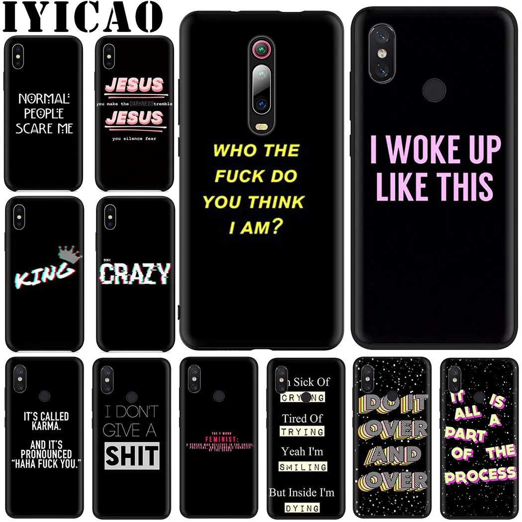 Дизайн текста Мягкий силиконовый чехол для телефона Redmi Note 5 6 7 8 4X5 Pro 5A Prime |