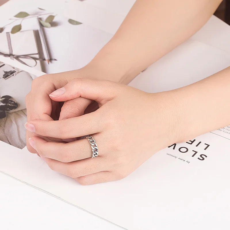 Женские винтажные кольца из тайского серебра серебряного цвета в стиле панк с