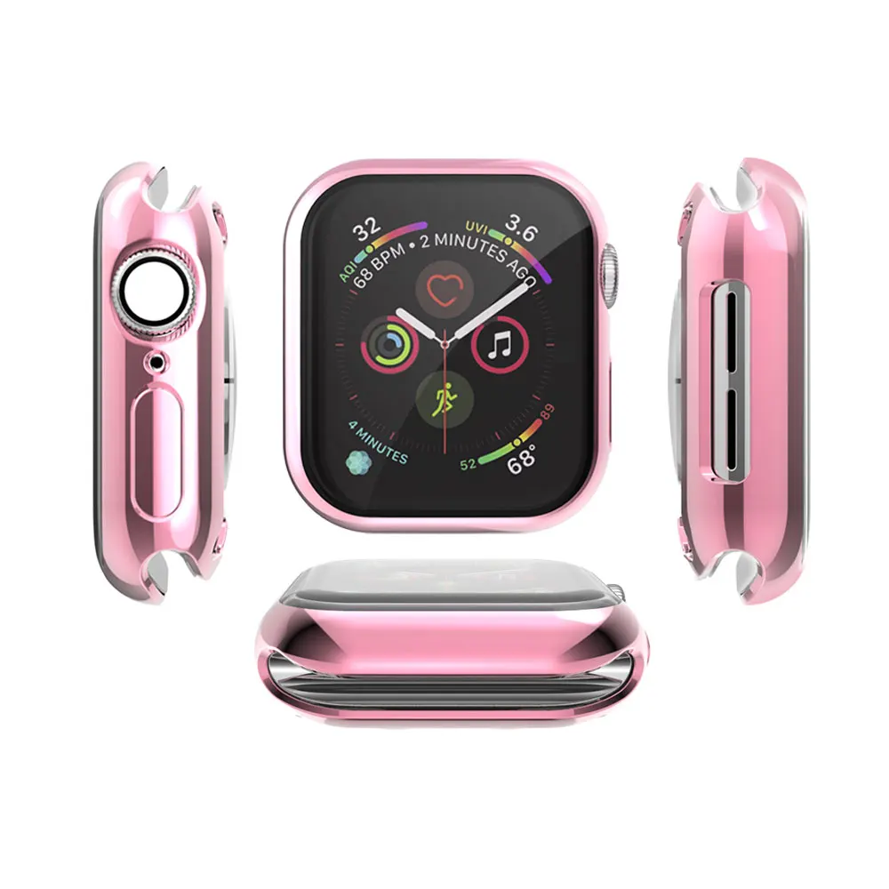Чехол для часов Apple Watch 6/5/4 40 мм 44 полное покрытие царапин гальваническое чехол из