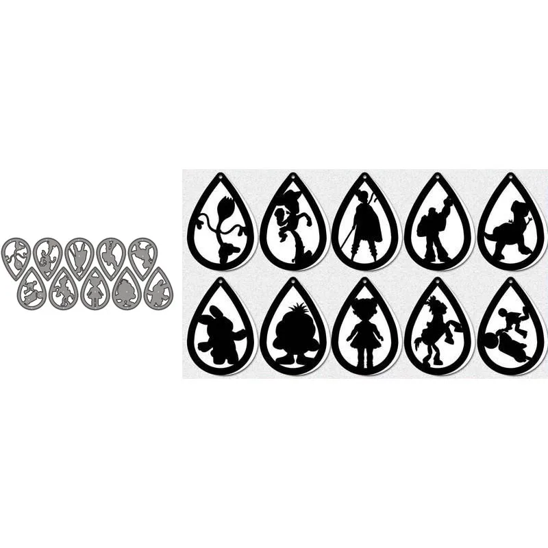 

Metal Cutting Water Drop Stencils For DIY Scrapbooking Decorative Embossing Handcraft Cutting Template