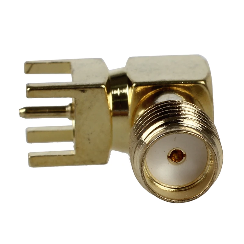 2 шт. SMA гнездо крепление панели PCB Паяные соединители золотой тон|Соединители| |