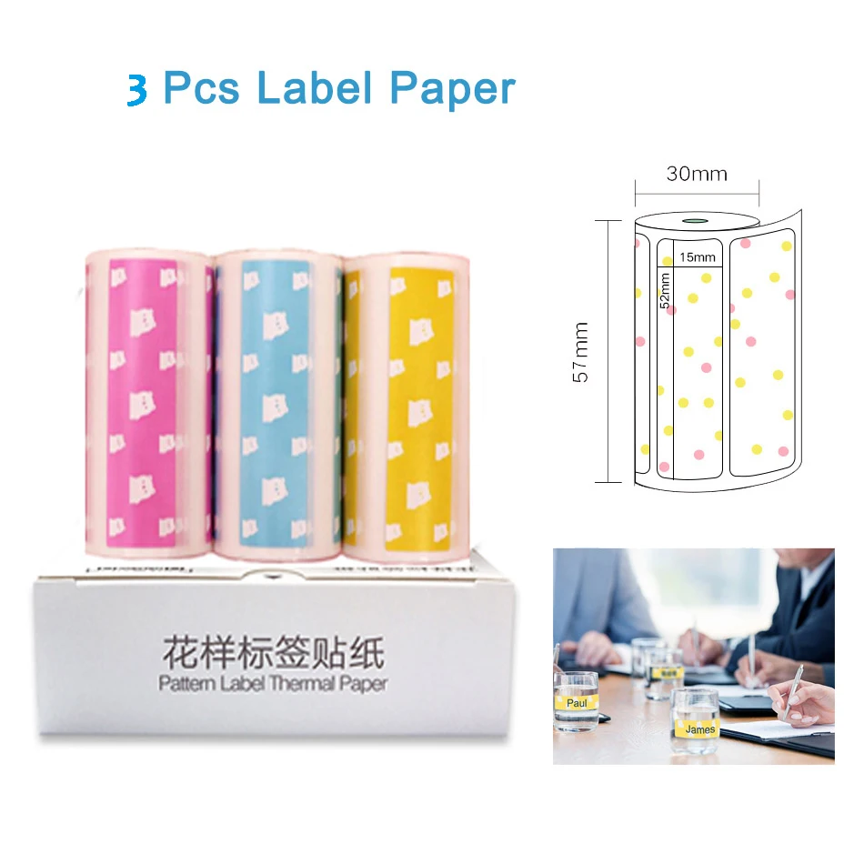 Label Paper PeriPage paper ANG термобумага этикетка бумажный стикер бумага для фотопринтера - Цвет: Label Paper