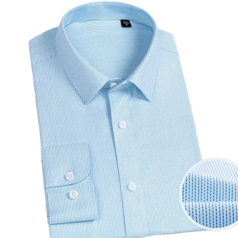 

Men Long Sleeve Shirt 2021 New Business Double Pure Cotton DP Full-Dresslong sleeve breathe freely 48150730