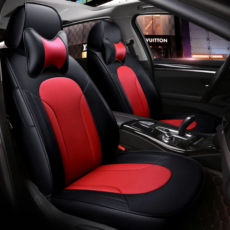 Кожаные чехлы на сиденья для Audi A6L Q3 Q5 Q7 S4 A5 A1 A3 A4 B6 b8 B7 A6 c5|leather car seat cover|car coverseat cover |