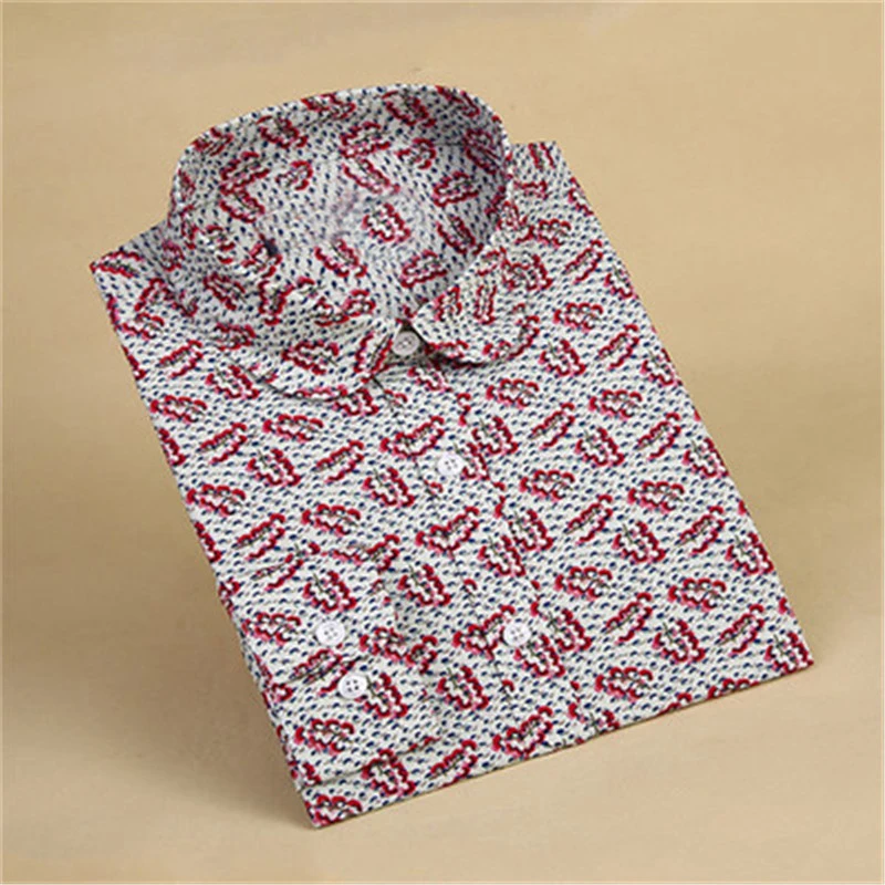 Женская винтажная блузка Dioufond хлопковая Повседневная рубашка с длинным рукавом