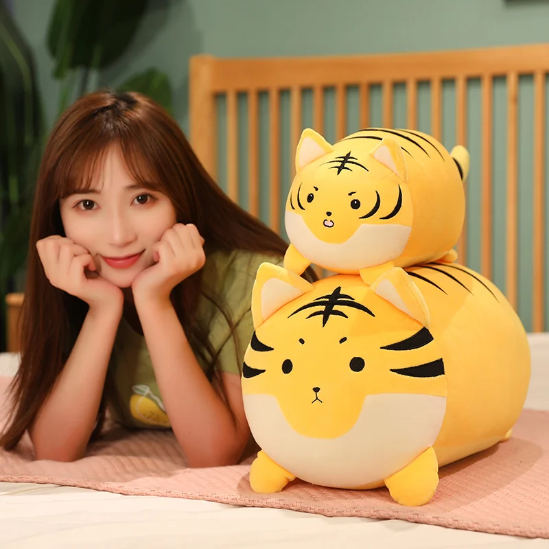 

30-50cm Plush pillow animal cartoon cute fat Tiger plush toy plush cute Toys For Children