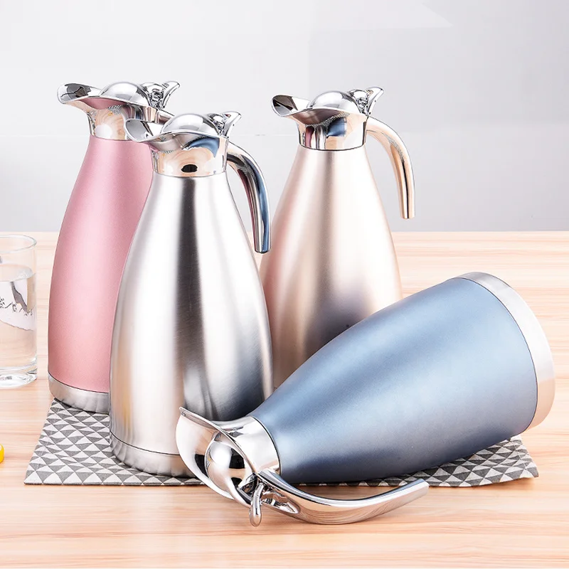 Термос из нержавеющей стали бытовой термос большой емкости вакуумный 2л бутылка