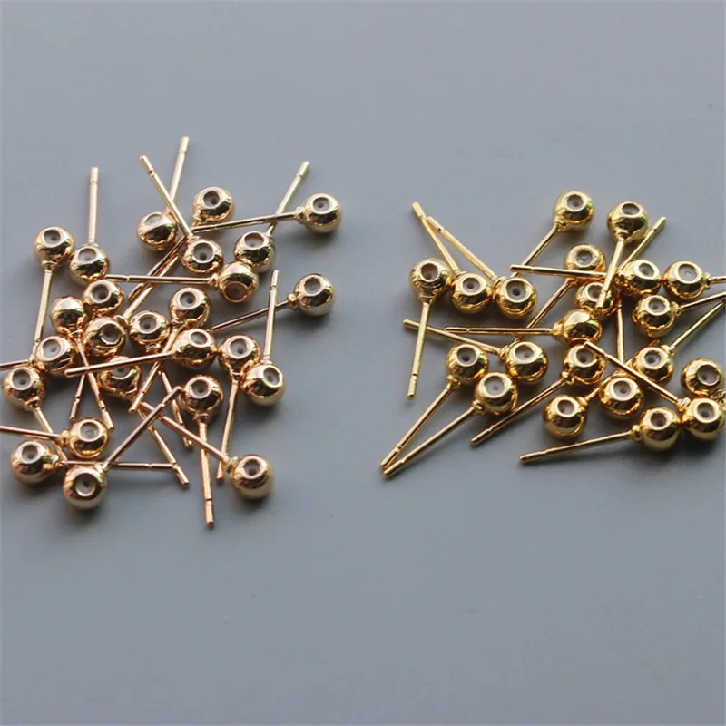 X ROYAL 10 шт./лот 14K 18K золотые резиновые шарики наушники 0 7 Ширина 4 Торцевая заглушка