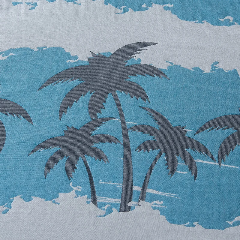 

North European style 4-layer washable cotton towel covered by air conditioning blanket for office lunch break