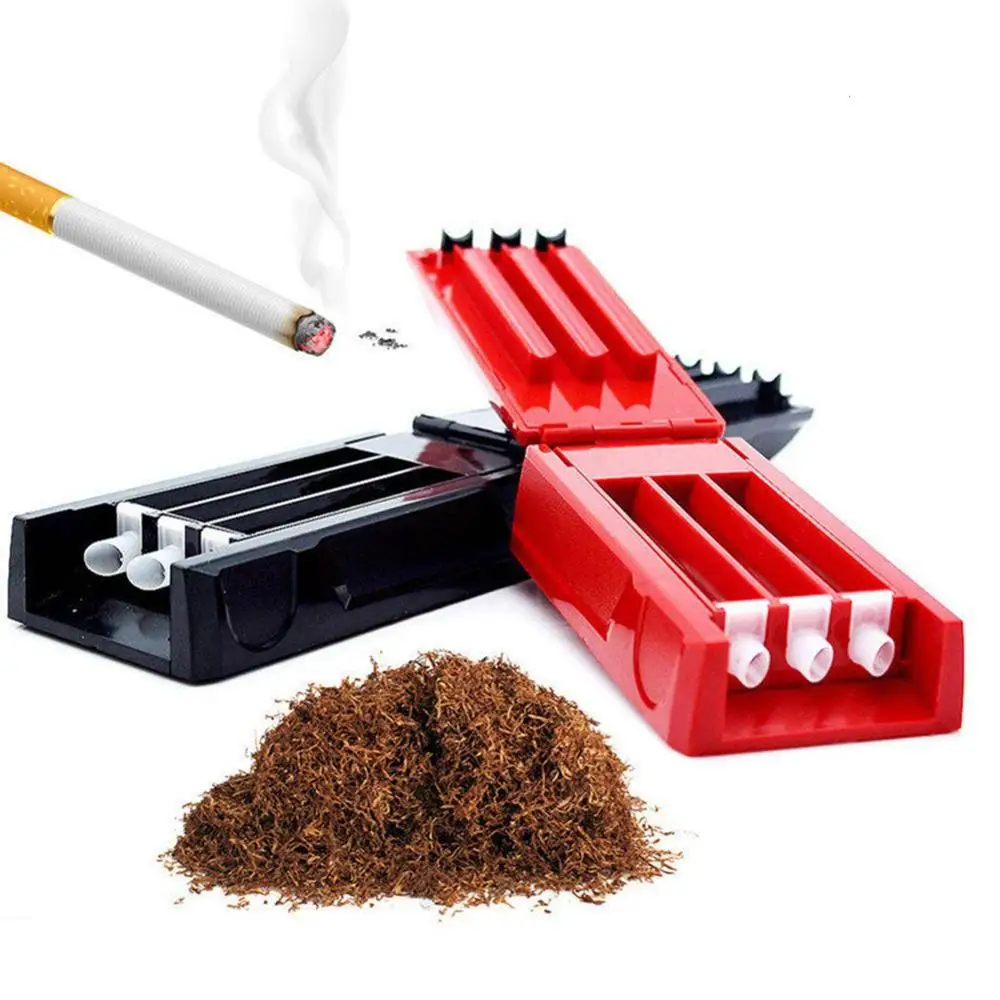 Ручная Тройная трубка для табака ролик инжектора DIY машинка скручивания сигарет