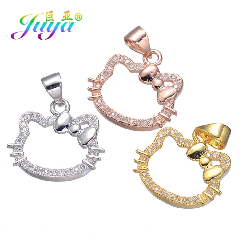 Juya DIY модные ювелирные принадлежности для подвесок золото/серебро/розовое золото крыло Эйфелева башня Ноги Бабочка черепаха украшения в виде слонов