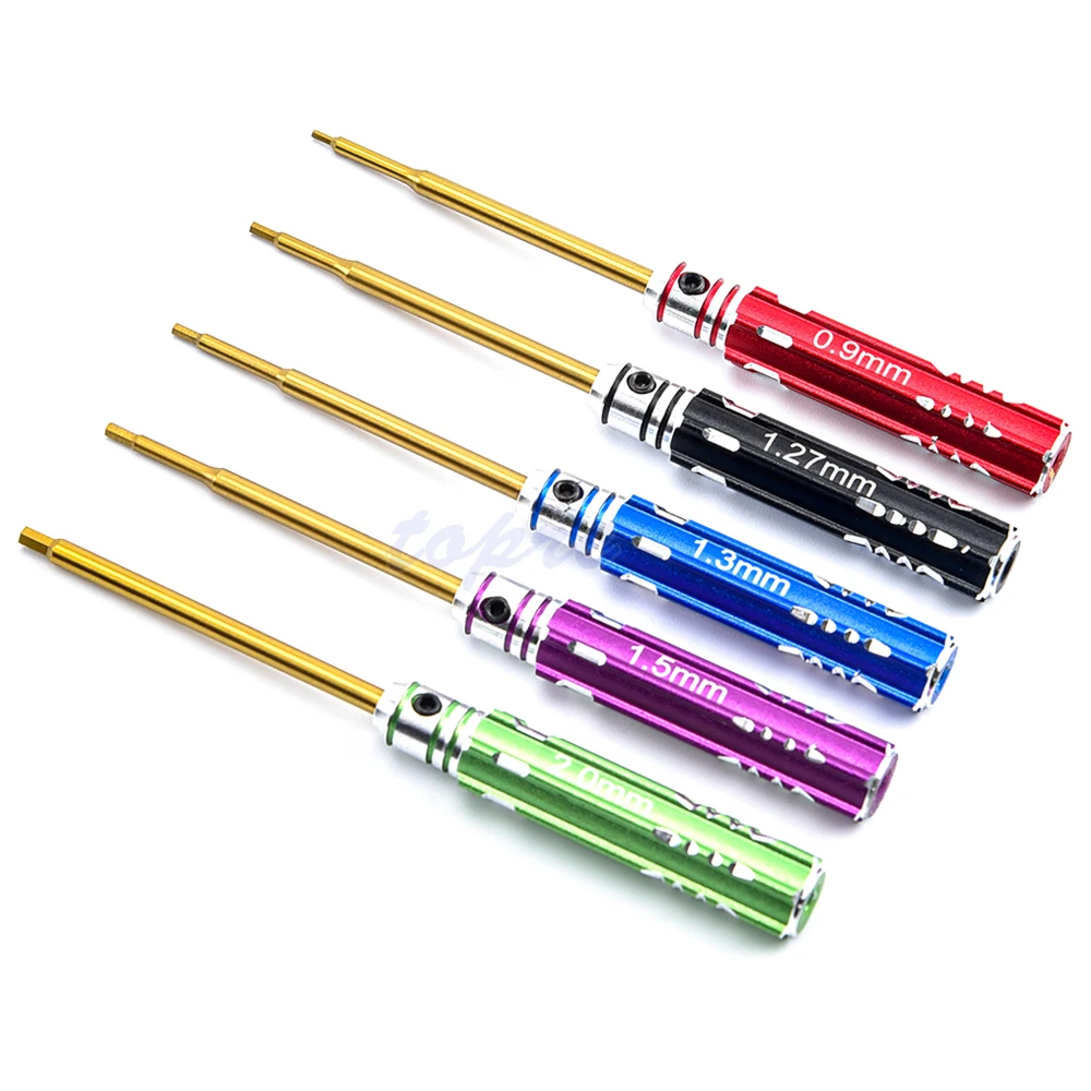 5шт 0.9мм 1.27мм 1.3мм 1.5мм 2.0мм шестигранный отвертка RC отвертка инструменты для ремонта и сборки модельного вертолета автомобиля.