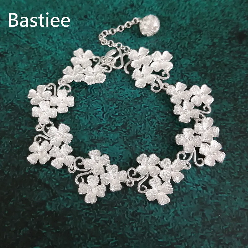 

Браслет женский Bastiee из серебра 999 пробы, этнический