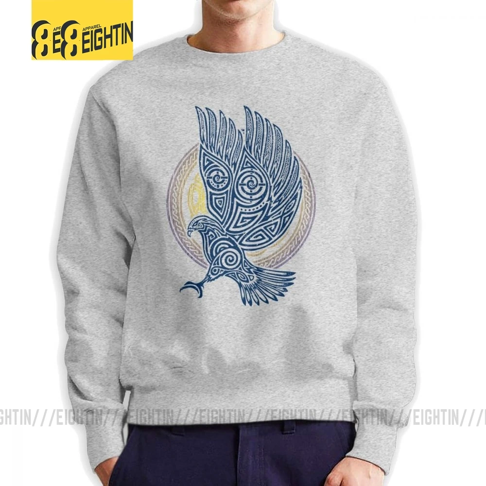 

Men's The Vikings Eagle Knight Sweatshirts Casual Pullovers Pure Cotton Hoodies Pride for Men