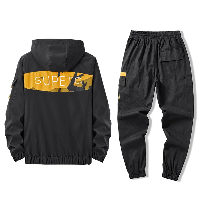 Спортивный костюм мужской из 2 предметов функциональная кофта с капюшоном и