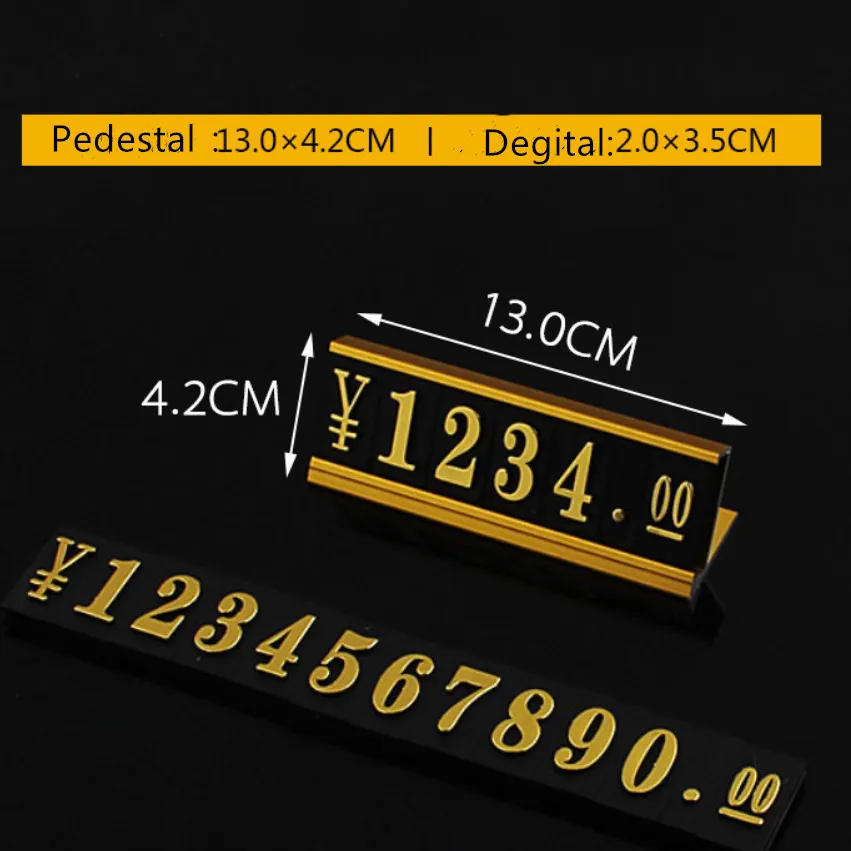 20pcs price stand aluminum alloy price display combination commodity price brand mobile phone digital camera price display cube
