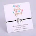 Женский браслет из нержавеющей стали, регулируемый браслет в стиле унисекс с изображением морской черепахи, черепахи, русалки, рыбы, рождественский подарок, Прямая поставка