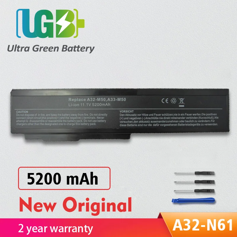 

Оригинальный аккумулятор UGB A32-N61 A32-M50 для ASUS G50 G51 X64 N61 N61J N61D N61V N61VG N61JA N61JV M50s N43S N53S N53J N61JQ