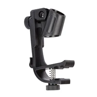 2pcs adjustable clip on drum rim shockproof mount microphone mic clamp stand holder 95af