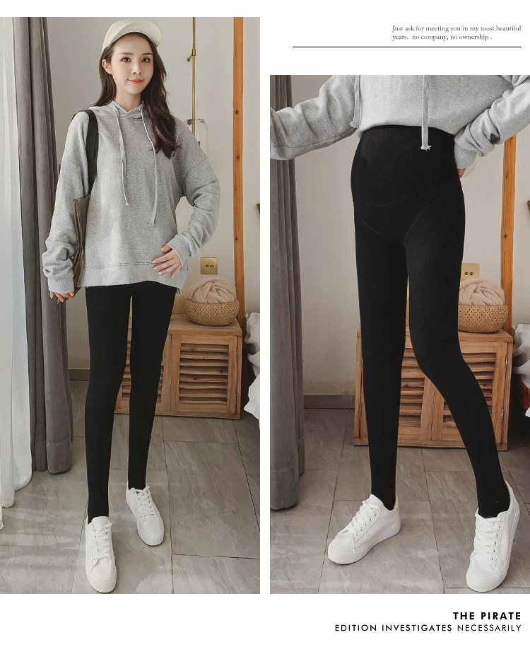 3912# Горячая Осень Зима утолщаются теплые плюс бархатные колготки для беременных регулируемые высокие Леггинсы для беременных женщин Одежда для беременных