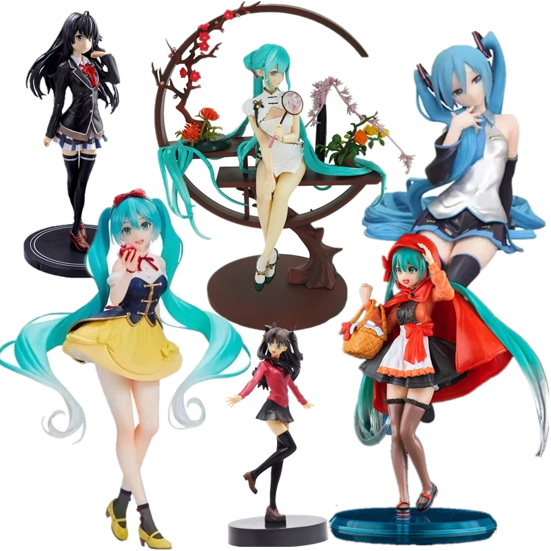 Аниме Hatsune Miku кавайная фигурка виртуальной певицы манги из ПВХ экшн-фигурка