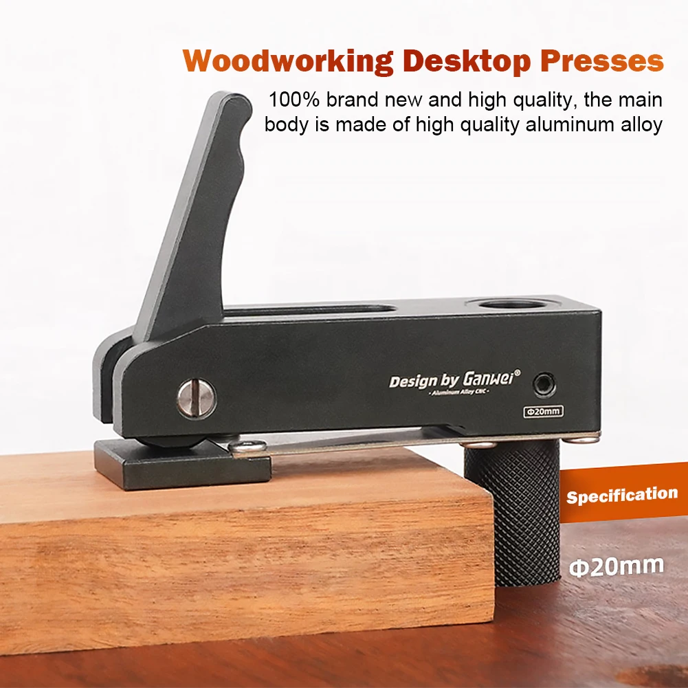 

Three Adjustable Speed Woodworking Desktop Press Carpentry Auxiliary Table Squeeze Clip Mechanical Home Hand Tool Clamping Force