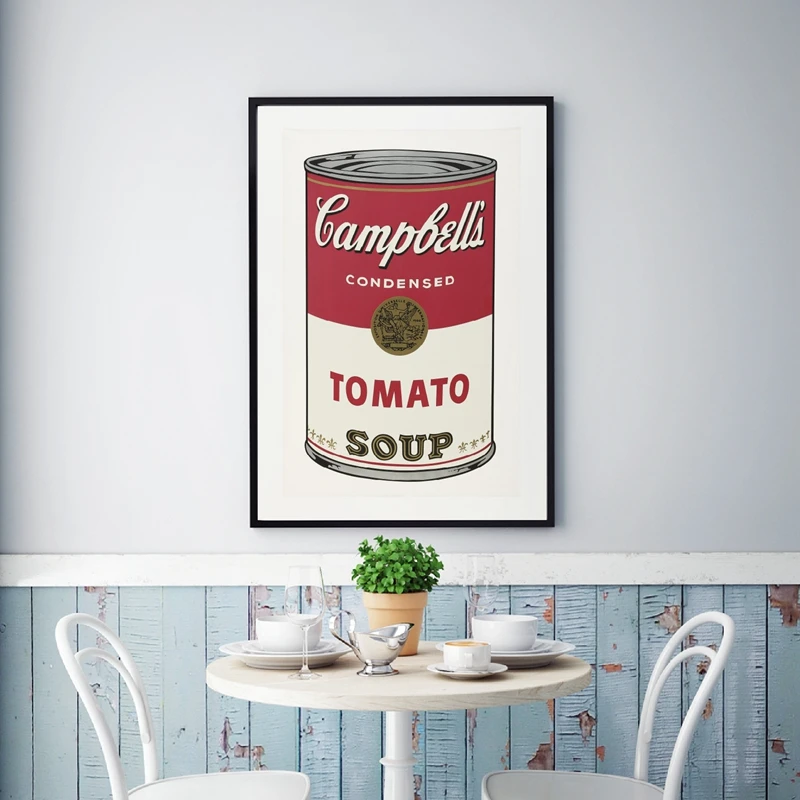 Рисунок в стиле поп арт Энди Warhol томатный суп абстрактное художественное