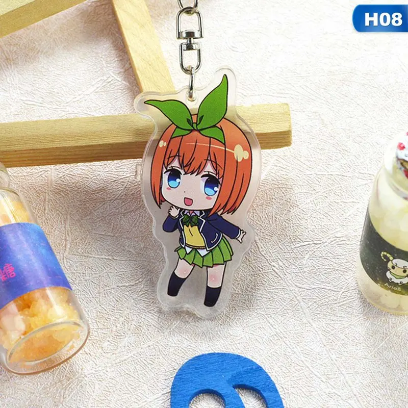 Gotoubun no Hanayome Nakano Ichika Nino Miku Yotsuba Itsuki брелок акриловая фигурка брелок-подвеска Подвески Подарки - Цвет: 8