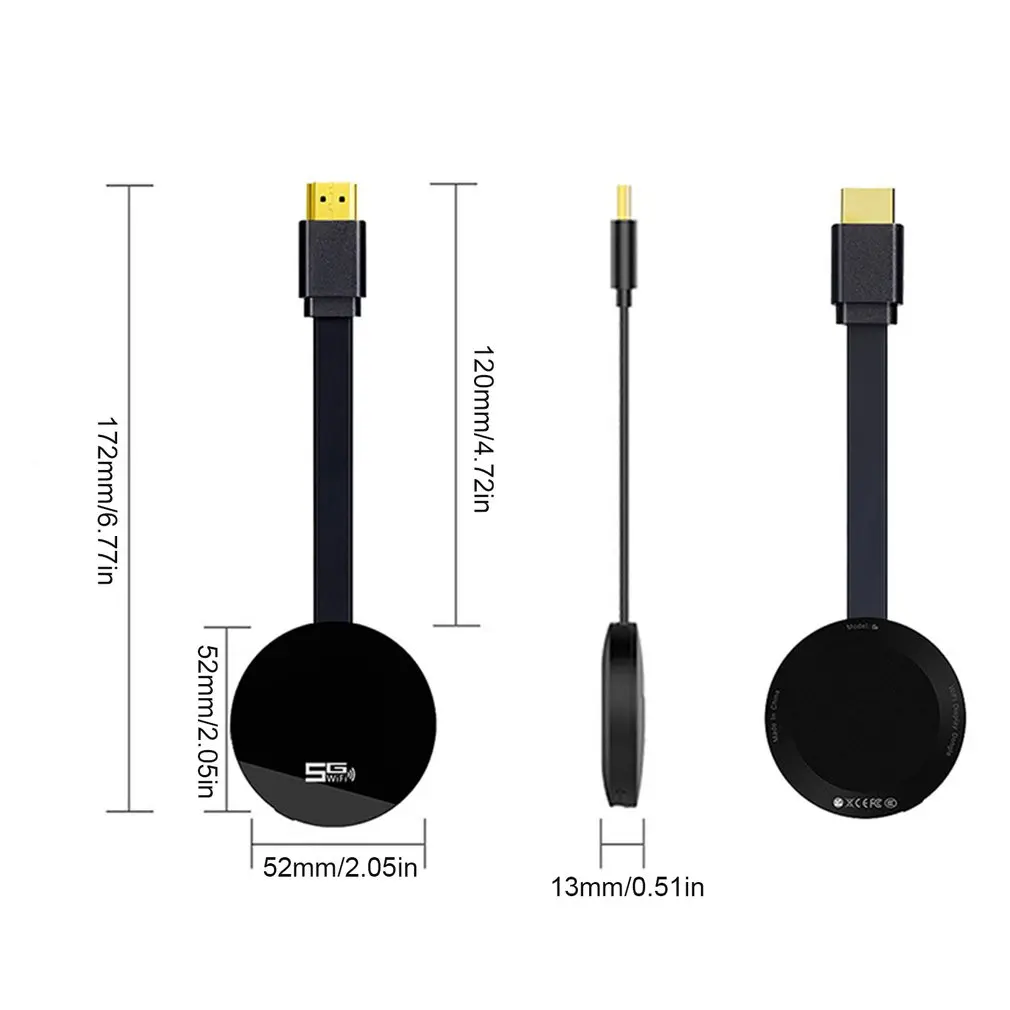 

G4 2.4G+5G HDMI-Compatible Dongle Wifi Display Receiver Anycast For Mobile Phone Media Video Streamer Dual Frequency Same Screen